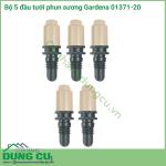 Bộ 5 đầu tưới phun sương Gardena 01371-20 là dòng sản phẩm nằm trong hệ thống tưới nhỏ giọt của hãng Gardena, đầu tưới thích hợp sử dụng cho nhưng vườn lan treo hoặc những khu vực trồng rau trong nhà kính