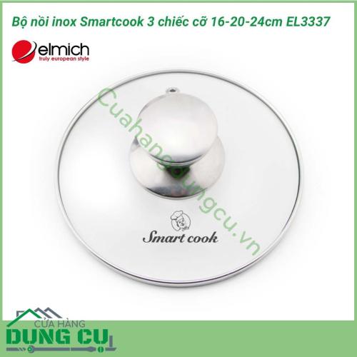 Bộ nồi inox Smartcook 3 chiếc cỡ 16- 20-24cm EL3337 là vật dụng không thể thiếu trong gian bếp của mỗi  gia đình. Bộ nồi Smartcook được thiết kế với gam màu sang trọng, gồm 3 chiếc nồi với kích thước khác nhau