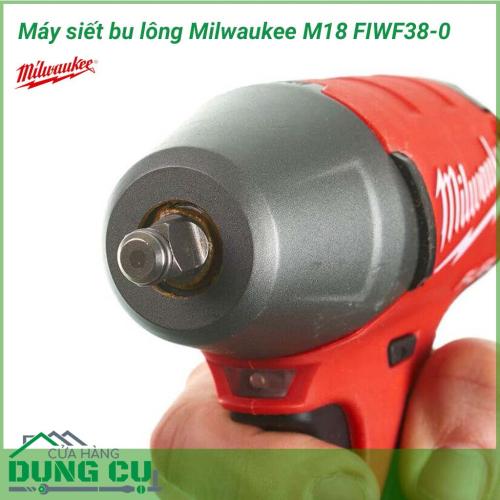 Máy siết bu lông Milwaukee M18 FIWF38-0 Công suất vượt trội cùng thời gian vận hành lâu dài mang tới hiệu quả cao trong những yêu cầu thi công khối lượng lớn với tần suất liên tục.