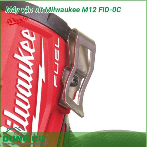 Máy vặn vít Milwaukee M12 FID-0C nhỏ gọn, sử dụng mô tơ từ, tốc độ lớn vận hành êm ít gây ồn. Tốc độ không tải tối đa 33,000 vòng/phút với 4 chế độ giúp bạn thực hiện nhiều công việc nhanh chóng giúp tiết kiệm công sức và thời gian cho người sử dụng.  