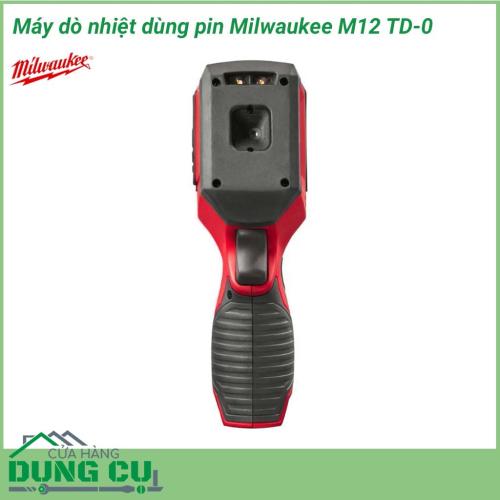 Máy dò nhiệt dùng pin Milwaukee M12 TD-0 thiết bị đo nhiệt độ bằng hồng ngoại, công cụ hỗ trợ đắc lực cho các nhành: sản xuất, y tế…Với nhiều ưu điểm và sự tiện dụng, máy dò nhiệt độ là công cụ không thể thiếu đối với thợ bảo trì máy móc, thợ điện..