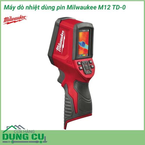 Máy dò nhiệt dùng pin Milwaukee M12 TD-0 thiết bị đo nhiệt độ bằng hồng ngoại, công cụ hỗ trợ đắc lực cho các nhành: sản xuất, y tế…Với nhiều ưu điểm và sự tiện dụng, máy dò nhiệt độ là công cụ không thể thiếu đối với thợ bảo trì máy móc, thợ điện..