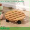 Đế gỗ lót chậu cây có bánh xe R30cm được làm bằng những thanh gỗ chất lượng cao, bền và chắc chắn, chịu được trọng lượng đến 80kg có thể dễ dàng di chuyển chậu cây có khối lượng lớn đến vị trí mình thích trong nhà