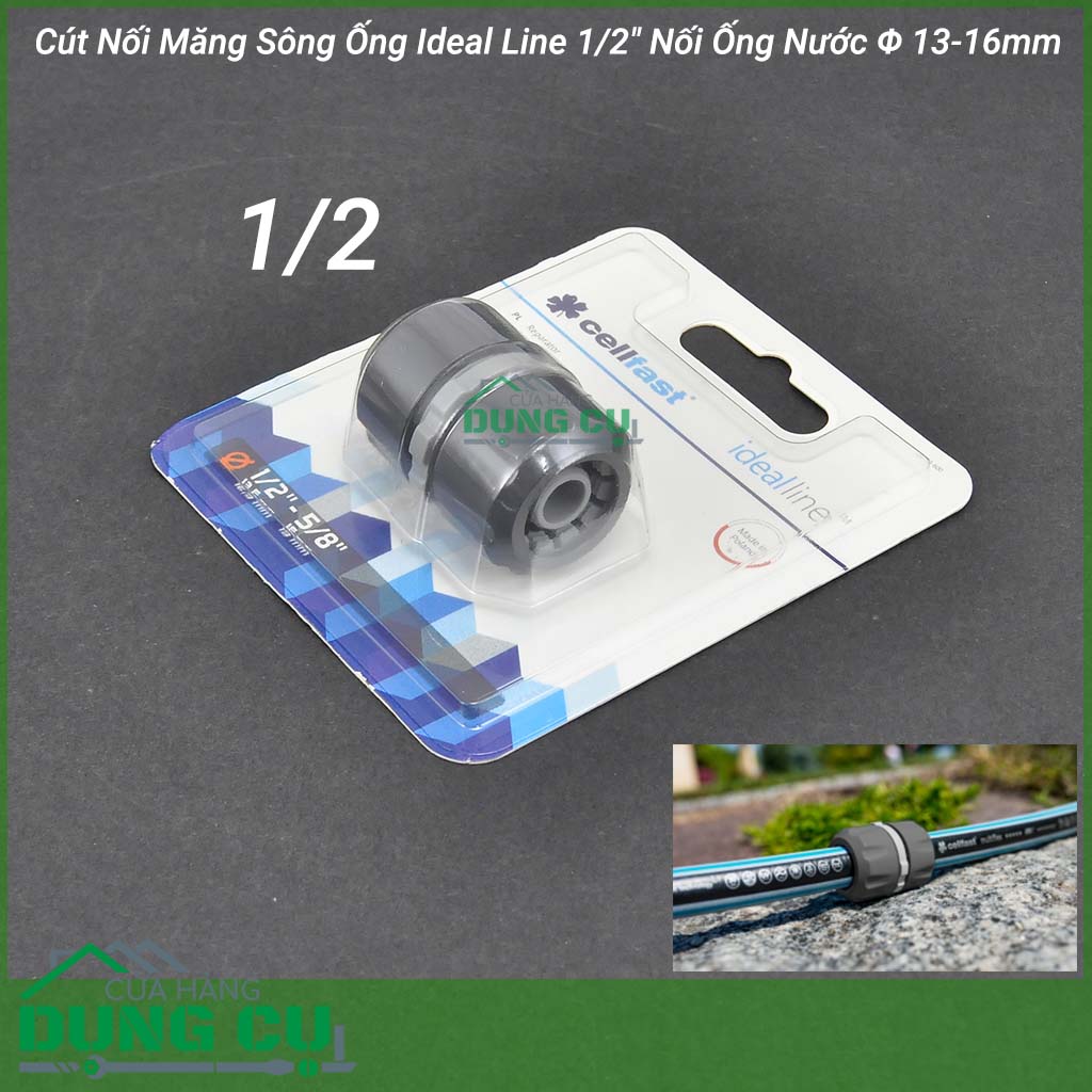 Cút Nối Măng Sông Ống Cellfast Ideal Line 1/2″