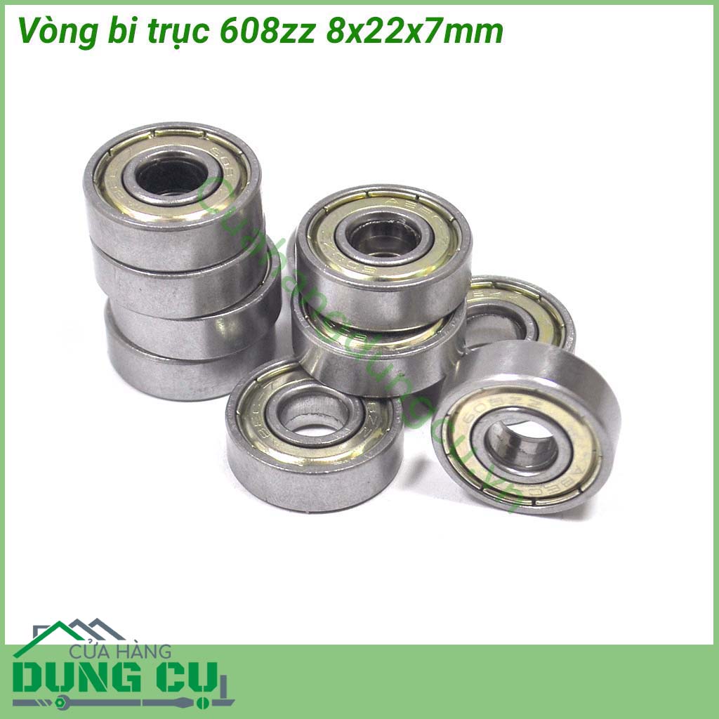 Bộ 10 vòng bi trục 608zz 8x22x7m