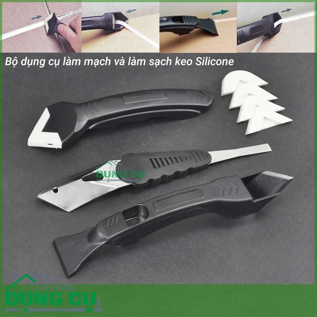 Trọn bộ làm mạch keo silicone chuyên dụng