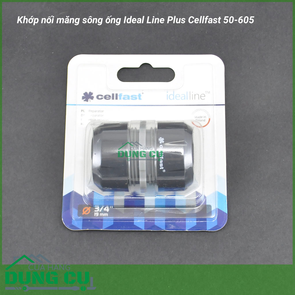 Khớp nối măng sông ống Ideal Line Plus Cellfast 50-605