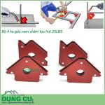 Bộ 4 ke góc nam châm 45°,90° cho thợ hàn lực hút 11Kg (25LBS)