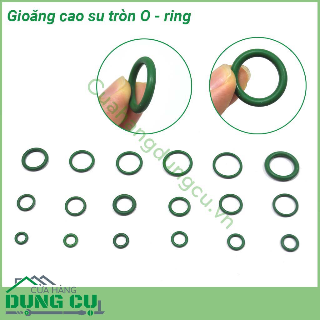 Hộp 270 gioăng cao su chịu dầu chịu nhiệt 18 cỡ