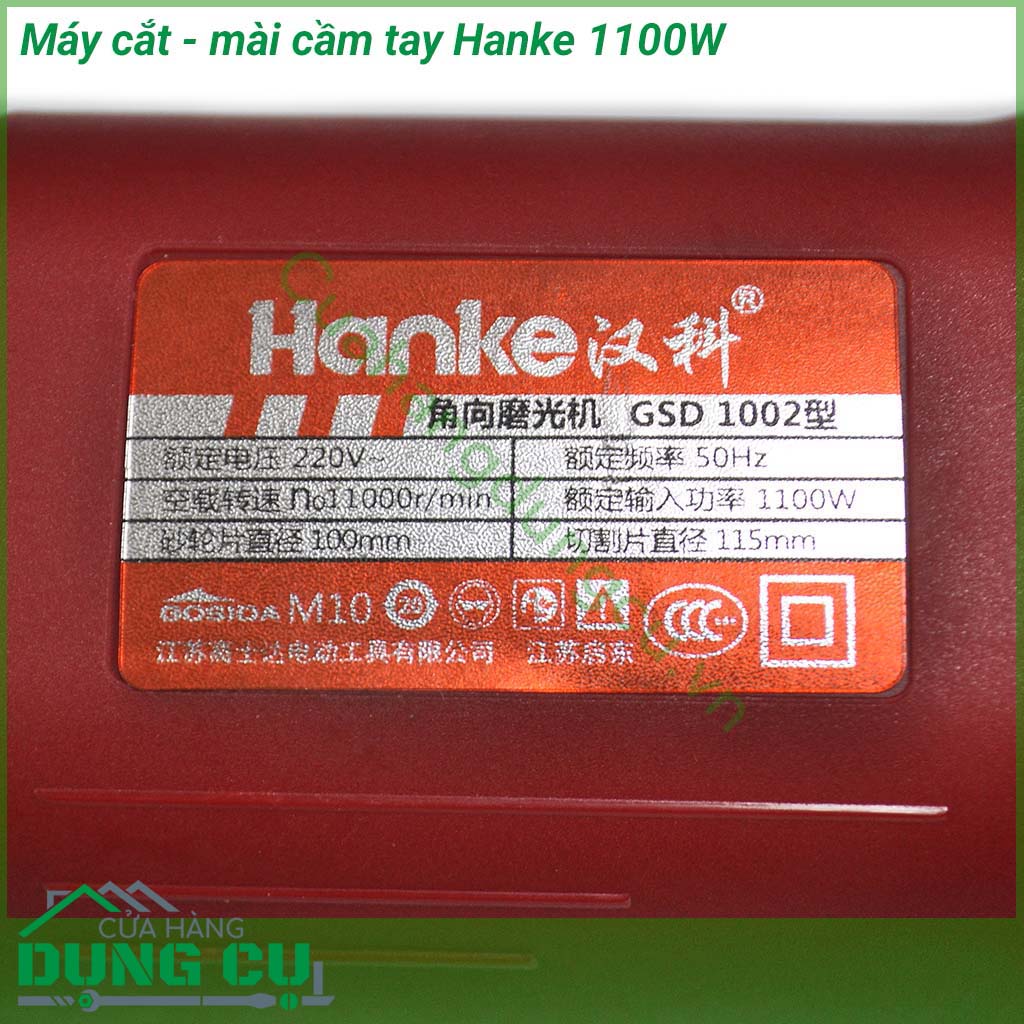 Máy mài cầm tay Hanke 1100W