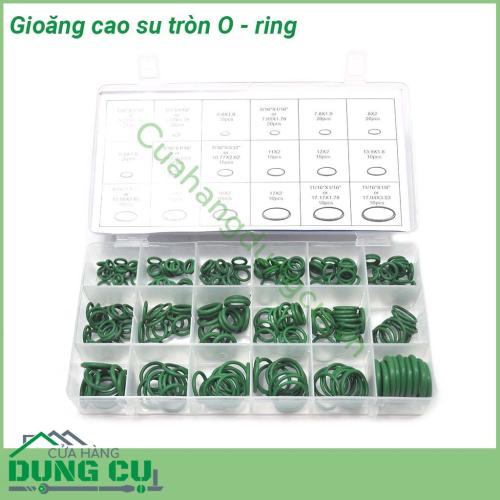 Hộp 270 gioăng cao su chịu dầu chịu nhiệt 18 cỡ