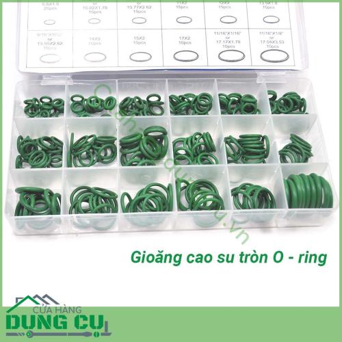 Hộp 270 gioăng cao su chịu dầu chịu nhiệt 18 cỡ