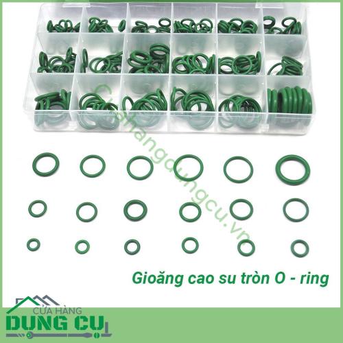 Hộp 270 gioăng cao su chịu dầu chịu nhiệt 18 cỡ