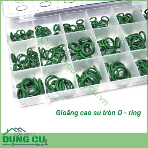 Hộp 270 gioăng cao su chịu dầu chịu nhiệt 18 cỡ