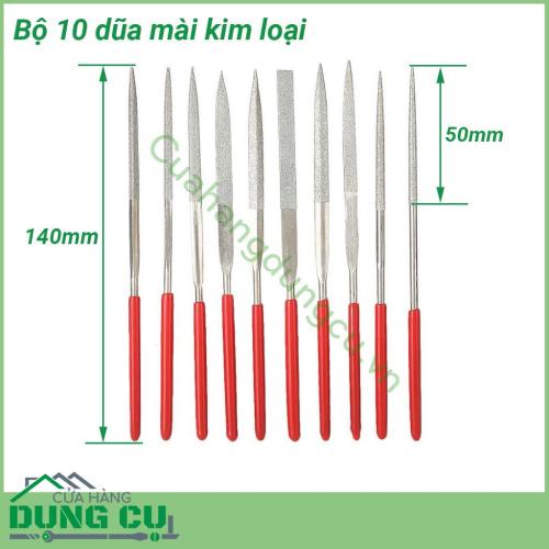 Bộ 10 dũa kim cương mini