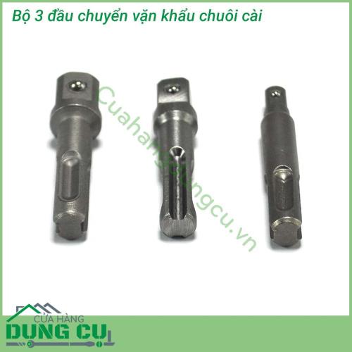 Bộ 3 đầu chuyển vặn khẩu cho máy khoan bê tông