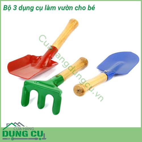 Bộ 3 dụng cụ làm vườn cho bé