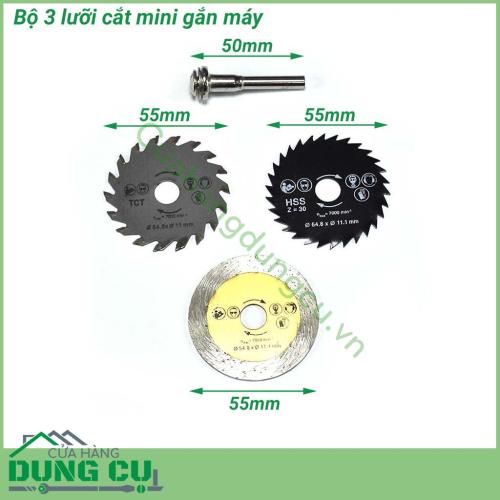 Bộ 3 lưỡi cắt mini đa năng