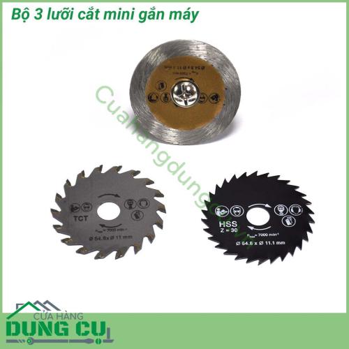 Bộ 3 lưỡi cắt mini đa năng