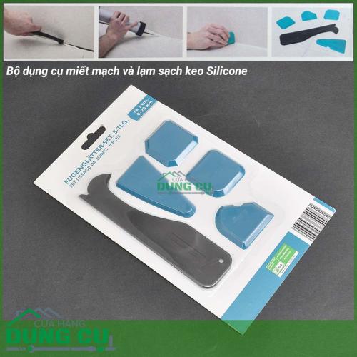 Bộ miếng nhựa miết mạch và cạo sạch silicone