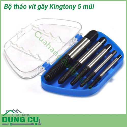 Bộ 5 mũi tháo bu lông ốc vít gãy KingTony 11205SQ