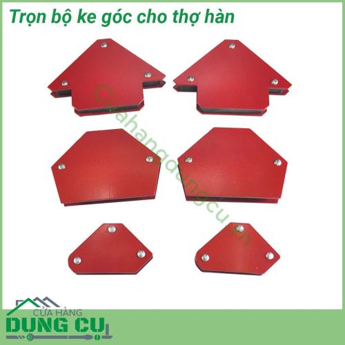 Bộ 6 ke góc nam châm, ke góc hàn