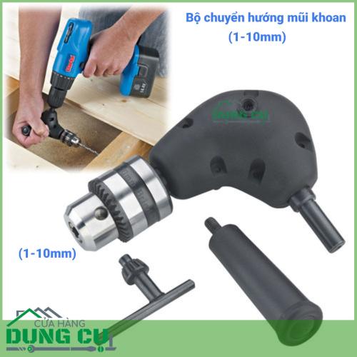 Bộ chuyển hướng mũi khoan mũi vít góc lắp máy khoan 1-10mm