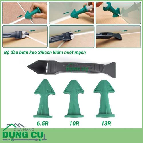 Bơm góc hẹp bộ 2 kèm Bộ đầu bơm kiêm chỉnh mạch silicon