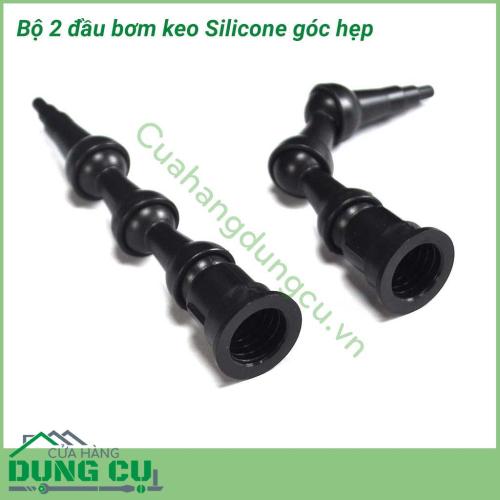 Bộ 2 đầu bơm keo silicone bơm góc hẹp