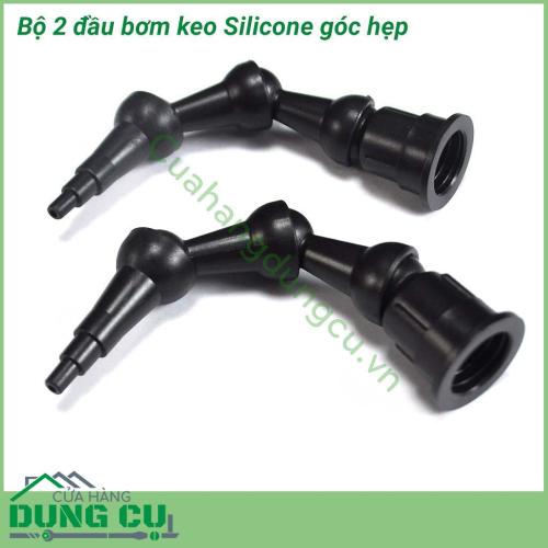 Bộ 2 đầu bơm keo silicone bơm góc hẹp