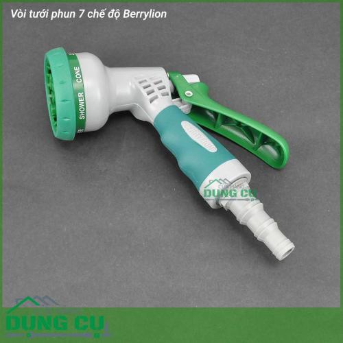 Bộ đầu tưới, xịt, rửa 7 chế độ Berrylion