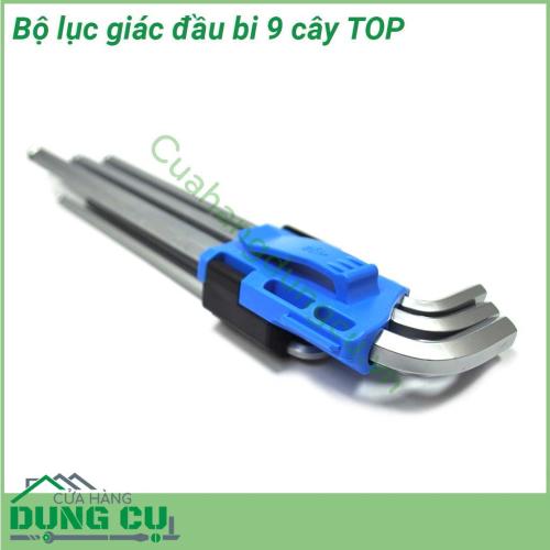 Bộ lục giác đầu bi hệ inch 9 cây TOP TW-21009B-WM