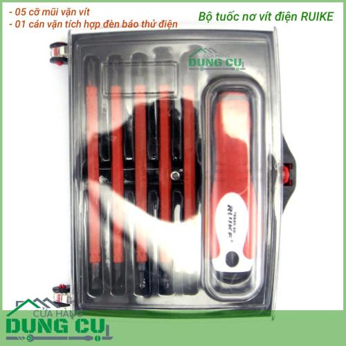 Bộ 5 tuốc nơ vít điện 1000V tích hợp đèn báo thử điện