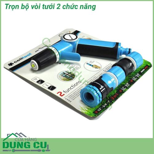 Trọn bộ vòi tưới cây rửa xe Cellfast Ergo 1/2″ 53-520