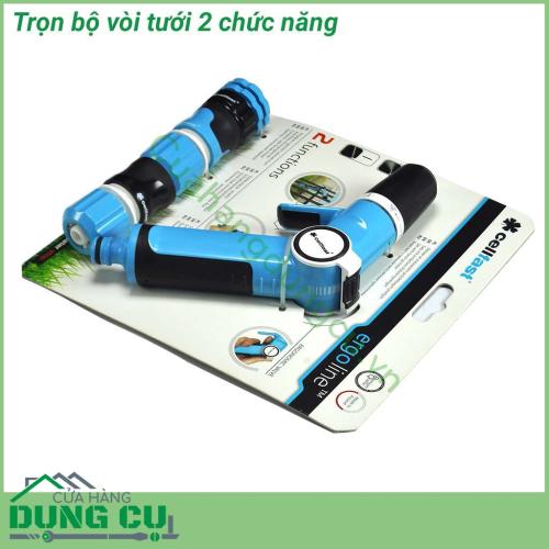 Trọn bộ vòi tưới cây rửa xe Cellfast Ergo 1/2″ 53-520