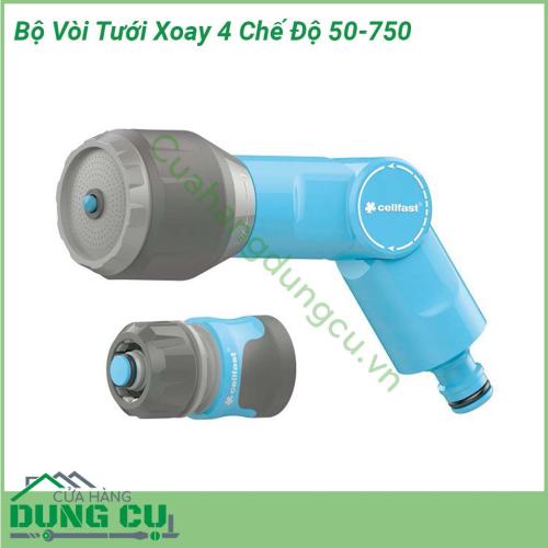 Bộ vòi tưới xoay Cellfast 4 chế độ VARIANT IDEAL