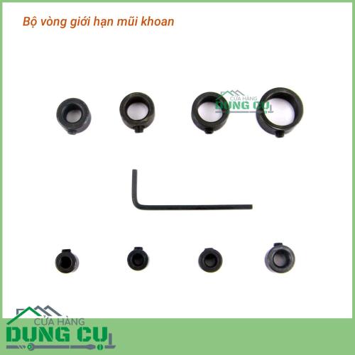 Bộ 8 vòng giới hạn mũi khoan 3-16mm