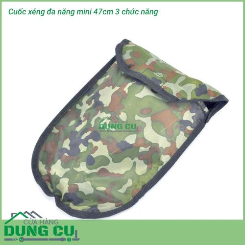 Cuốc xẻng đa năng mini 47cm 3 chức năng