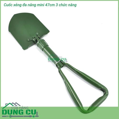 Cuốc xẻng đa năng mini 47cm 3 chức năng