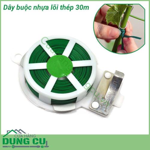 Cuộn dây buộc lõi thép vỏ nhựa 30m