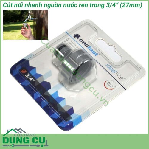 Cút nối ren trong Ideal Line Plus Cellfast 50-655