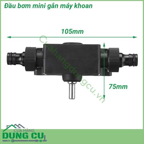 Đầu bơm mini gắn máy khoan