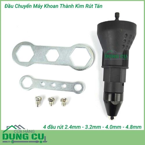 Đầu chuyển đổi máy khoan thành kìm rút đinh tán