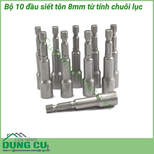 Bộ 10 đầu siết tôn 8mm TOP dài