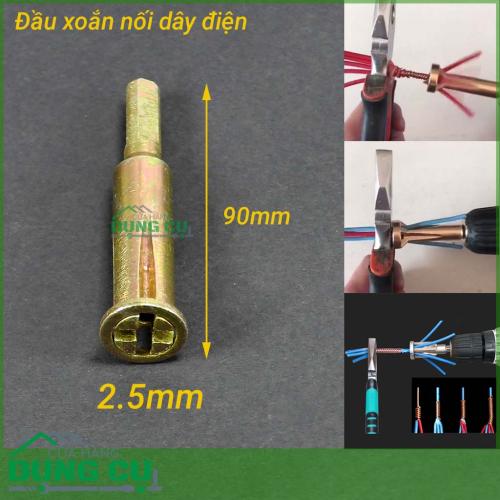 Đầu xoắn nối dây điện 5 lỗ 2.5mm