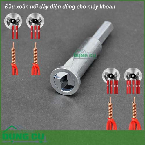 Đầu xoắn nối dây điện 2.5mm dành cho máy khoan