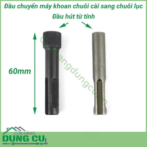 Đầu chuyển máy khoan chuôi cài sang chuôi lục giác