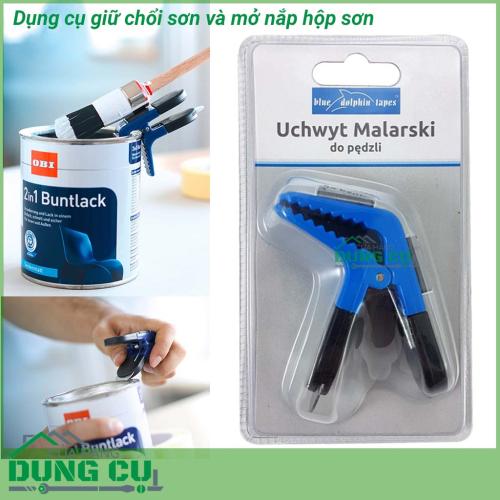 Dụng cụ kẹp chổi sơn kiêm mở nắp hộp sơn