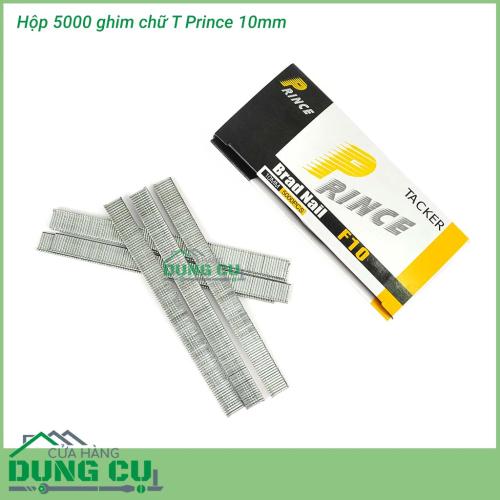 Hộp 5000 ghim bấm gỗ chữ T 10mm Prince