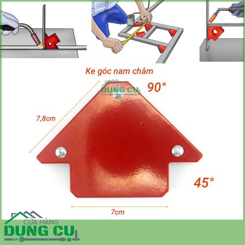 Bộ 4 ke góc nam châm 45°,90° cho thợ hàn lực hút 11Kg (25LBS)